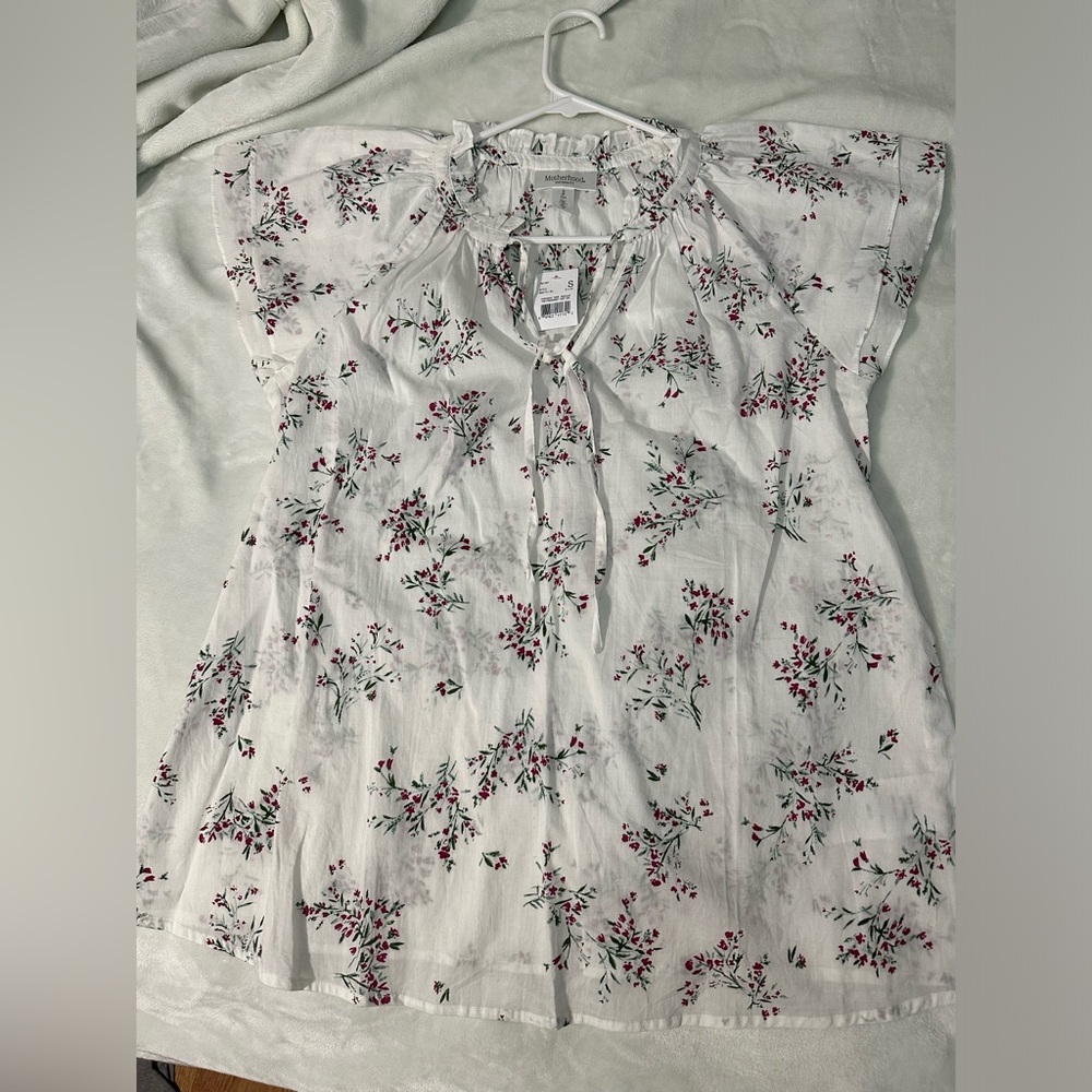 Motherhood blouse short sleeve